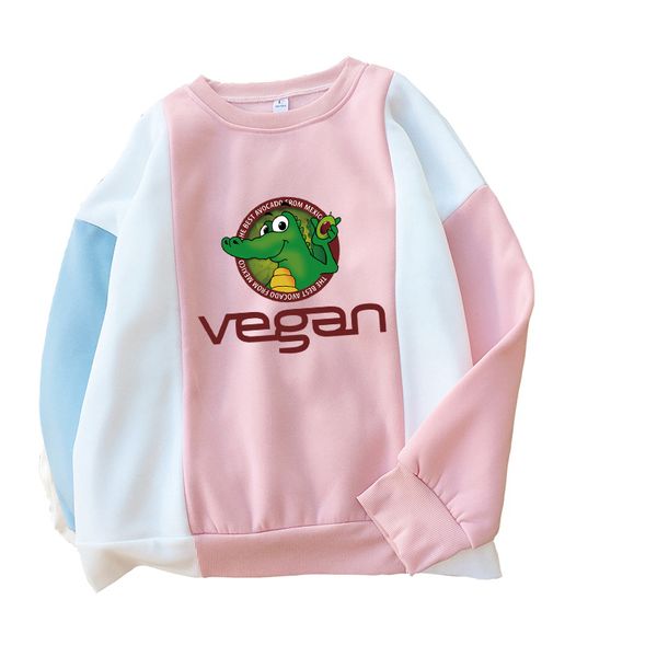 vegan crocodiles avocado print hoodies women autumn winter fleece kawaii cartoon streetwear contrast color patchwork sweatshirts, Black
vegan crocodiles avocado print hoodies women autumn winter fleece kawaii cartoon streetwear contrast color patchwork sweatshirts, Black