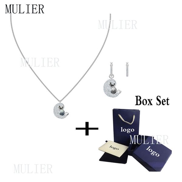 mulier 2019 swa polar series necklace cute shiny seals necklace earring set 5491551 5491550 female accessories first choice, Silver
mulier 2019 swa polar series necklace cute shiny seals necklace earring set 5491551 5491550 female accessories first choice, Silver