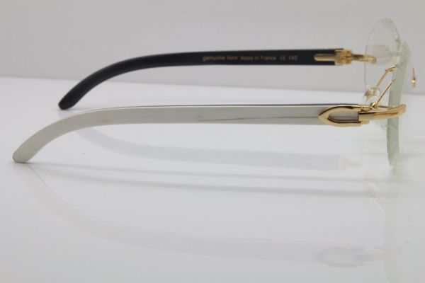 wholesale- eyewear white buffalo horn rimless carved trimming lens t8200761 vintage eyeglasses new glasses, Silver
wholesale- eyewear white buffalo horn rimless carved trimming lens t8200761 vintage eyeglasses new glasses, Silver
