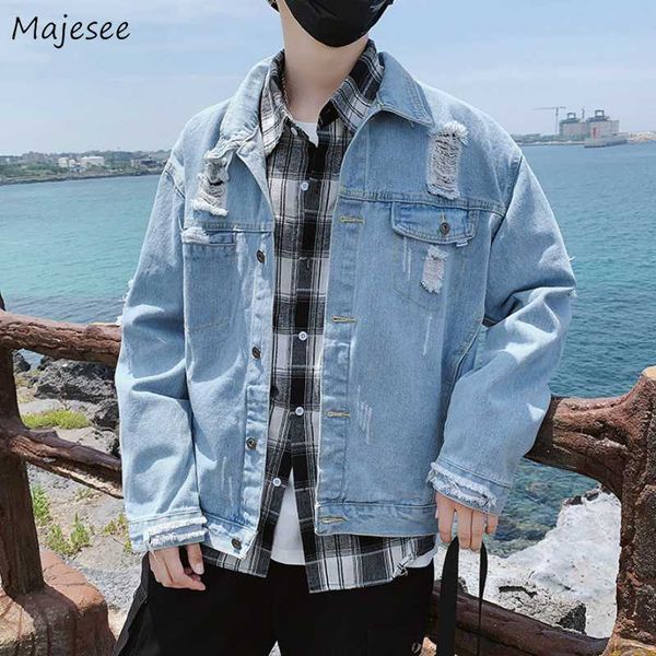men jackets holes turn-down collar loose large size 3xl simple all-match oversize streetwear chic mens harajuku teens trendy new, Black;brown
men jackets holes turn-down collar loose large size 3xl simple all-match oversize streetwear chic mens harajuku teens trendy new, Black;brown