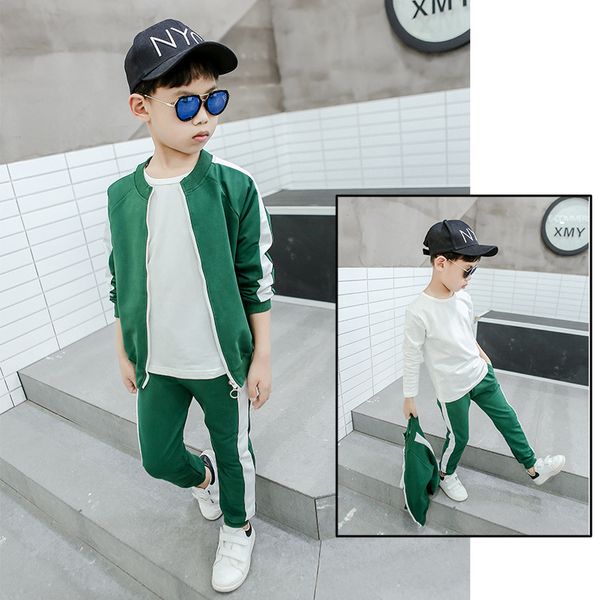 children's clothing spring and autumn boys new casual jacket + sports trousers baseball uniform coat windbreaker two-piece, White
children's clothing spring and autumn boys new casual jacket + sports trousers baseball uniform coat windbreaker two-piece, White