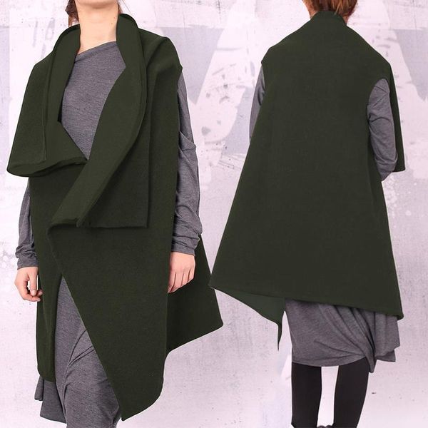 women autumn winter coats 2019 celmia fashion sleeveless vests casual loose lapel solid waistcoat long jackets plus size outwear, Black;white
women autumn winter coats 2019 celmia fashion sleeveless vests casual loose lapel solid waistcoat long jackets plus size outwear, Black;white