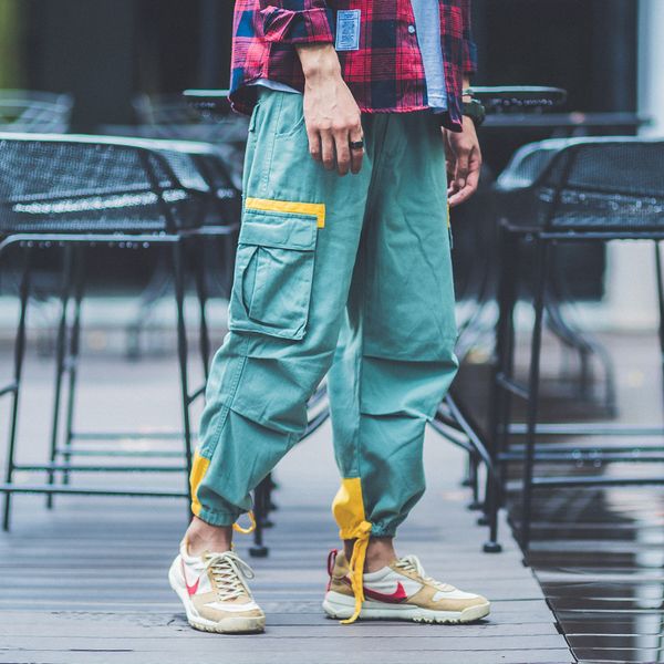 summer autumn men joggers fashion cargo pants pockets bandages feet casual sweatpants hip hop swag harem trousers, Black
summer autumn men joggers fashion cargo pants pockets bandages feet casual sweatpants hip hop swag harem trousers, Black