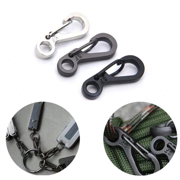 10pcs/lot mini spring buckle snap alloy mini key ring carabiner bottle hook camping accessories, Silver
10pcs/lot mini spring buckle snap alloy mini key ring carabiner bottle hook camping accessories, Silver