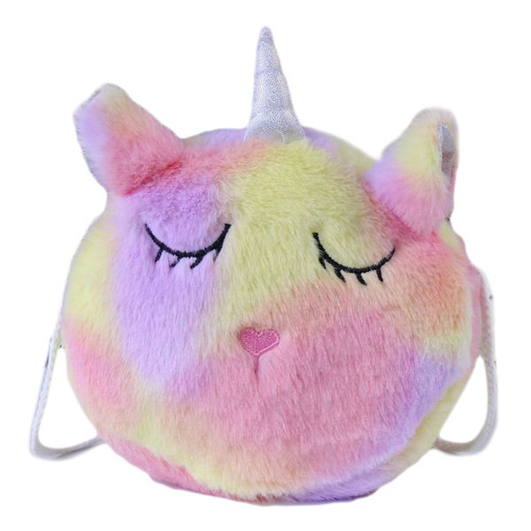 girl mini cartoon unicorn plush purse bag zipper closure shoulder bag messenger plush purse headphone pouch, White
girl mini cartoon unicorn plush purse bag zipper closure shoulder bag messenger plush purse headphone pouch, White