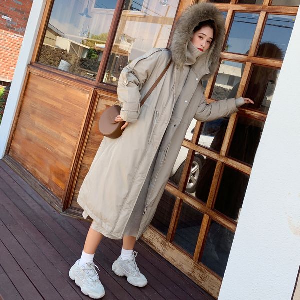 winter cotton clothing 2019 new down cotton clothing women's long loose over knee coat women thickened - padded jacket, Black
winter cotton clothing 2019 new down cotton clothing women's long loose over knee coat women thickened - padded jacket, Black
