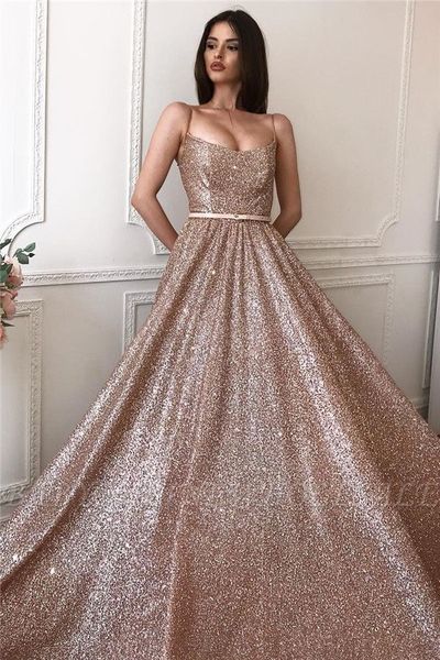 champagne sequined ball gown prom dresses spqghetti open back evening gown luxury formal party pageant dress, Black;red
champagne sequined ball gown prom dresses spqghetti open back evening gown luxury formal party pageant dress, Black;red