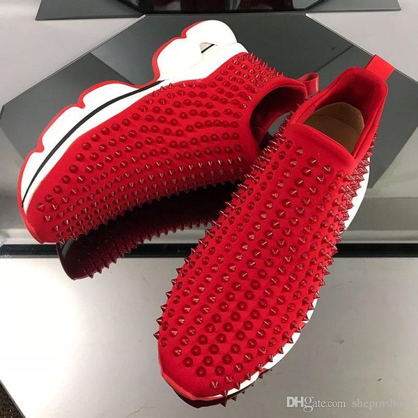 fashion spikes tennis shoes for men sneakers luxury party wedding shoes womens rivet flat mens running shoes high quality, Black
fashion spikes tennis shoes for men sneakers luxury party wedding shoes womens rivet flat mens running shoes high quality, Black