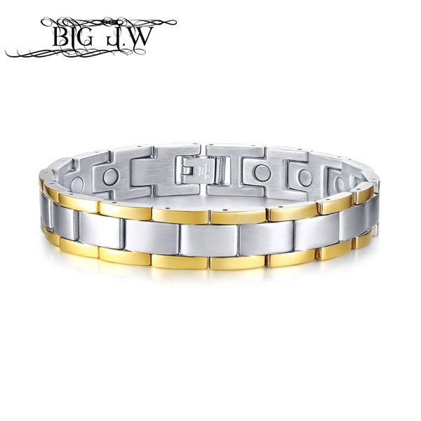 big j.w stylish casual black bracelets for men women couple healthy bangles magnetic bangle stainless steel therapy jewelry, Golden;silver
big j.w stylish casual black bracelets for men women couple healthy bangles magnetic bangle stainless steel therapy jewelry, Golden;silver