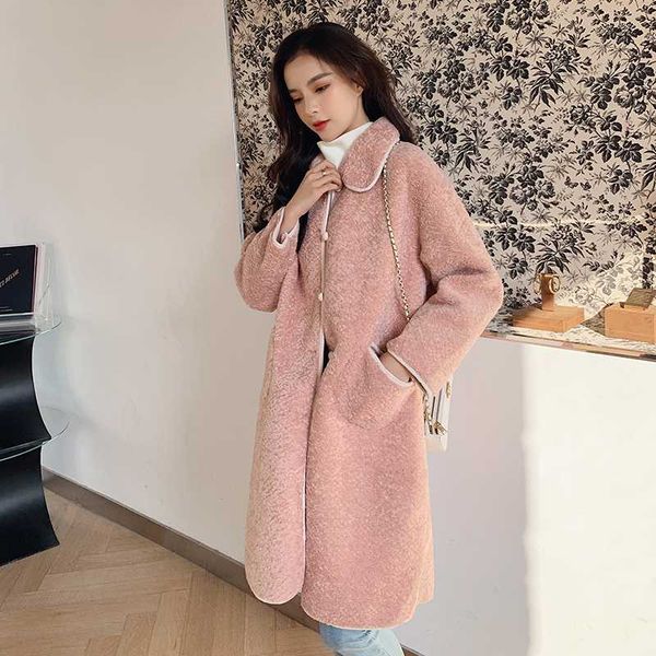 winter jacket women turn down collar mid-length particle fleece pocket womans coats 2019 lambswool elegant temperament overwear, Black
winter jacket women turn down collar mid-length particle fleece pocket womans coats 2019 lambswool elegant temperament overwear, Black