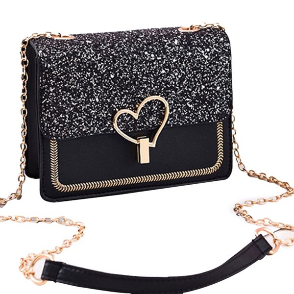 women shoulder crossbody bag heart shape sequin chain for mobile phone keys money new
women shoulder crossbody bag heart shape sequin chain for mobile phone keys money new