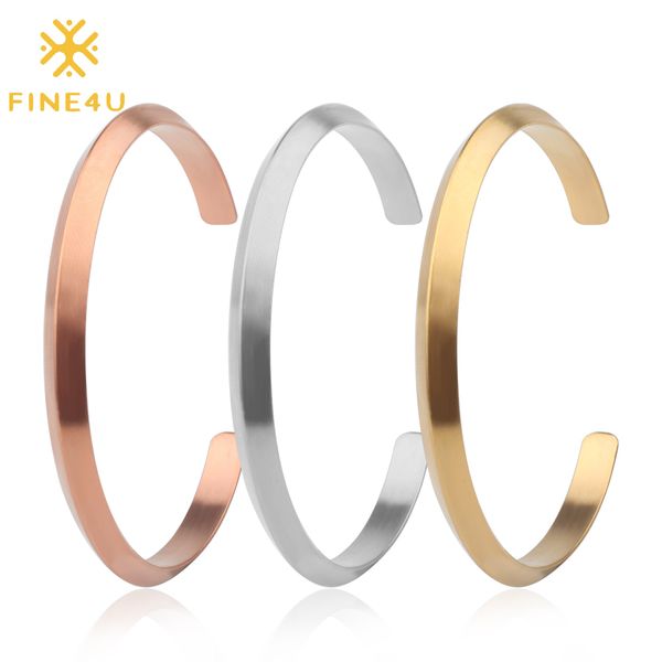 fine4u b137 simple cuff bracelet & bangles stainless steel open bangles for women men 2019 trendy summer jewelry, Black
fine4u b137 simple cuff bracelet & bangles stainless steel open bangles for women men 2019 trendy summer jewelry, Black