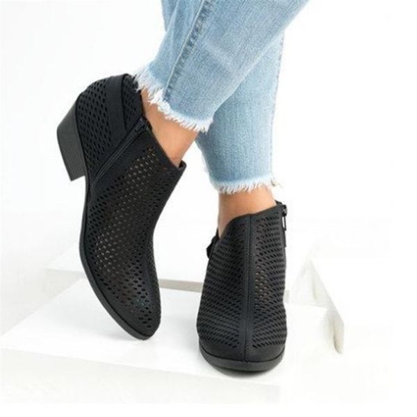 cootelili women ankle boots flat heels casual shoes woman hollow out boots for girls botas 41 42 43, Black
cootelili women ankle boots flat heels casual shoes woman hollow out boots for girls botas 41 42 43, Black