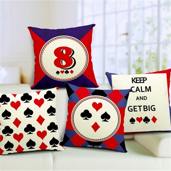 decorative throw pillows case poker cotton linen cushion cover for sofa home decor housse coussin funda cojines 45x45cm
decorative throw pillows case poker cotton linen cushion cover for sofa home decor housse coussin funda cojines 45x45cm