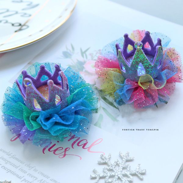 8pcs/lot gradient color starry hair bows glitter crown princess headwear rainbow mesh party dance headdress hair accessories, Slivery;white
8pcs/lot gradient color starry hair bows glitter crown princess headwear rainbow mesh party dance headdress hair accessories, Slivery;white