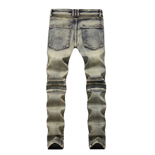 2019 newsosoo new fashion mens retro biker jeans slim fit straight vintage pleated motorcycle denim trousers for male size 29-38 wholesale, Blue
2019 newsosoo new fashion mens retro biker jeans slim fit straight vintage pleated motorcycle denim trousers for male size 29-38 wholesale, Blue