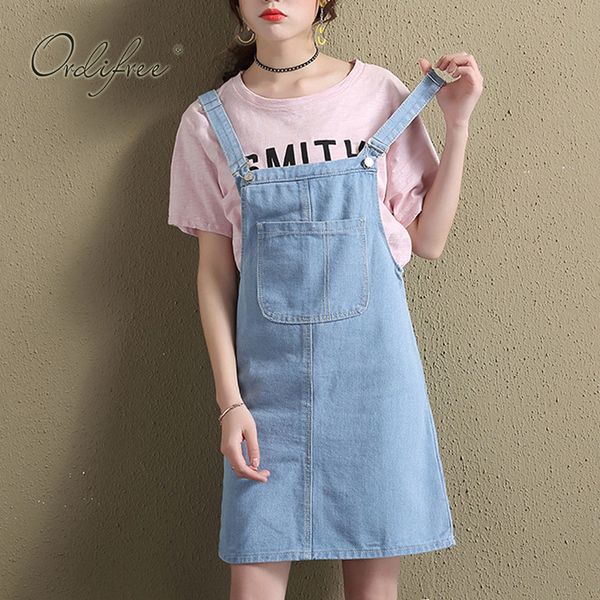 ordi2019 summer women denim dress sundress overalls blue plus size casual female jeans dress, Black;gray
ordi2019 summer women denim dress sundress overalls blue plus size casual female jeans dress, Black;gray