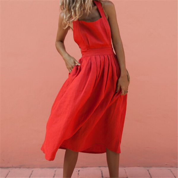 women boho strappy dress summer sleeveless backless party 4 solid color dresses elegant beachwear sundress vestido mujer, Black;gray
women boho strappy dress summer sleeveless backless party 4 solid color dresses elegant beachwear sundress vestido mujer, Black;gray
