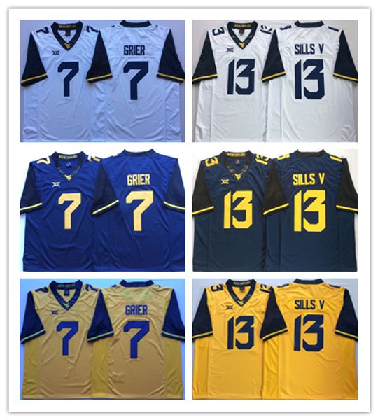 ncaa west virginia mountaineers 7 will grier 13 david sills v wisconsin badgers stitched football jerseys, Black
ncaa west virginia mountaineers 7 will grier 13 david sills v wisconsin badgers stitched football jerseys, Black