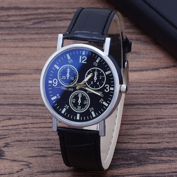 men watch new quartz watch blue glass leather belt watch men's watches explosion models gifts
men watch new quartz watch blue glass leather belt watch men's watches explosion models gifts