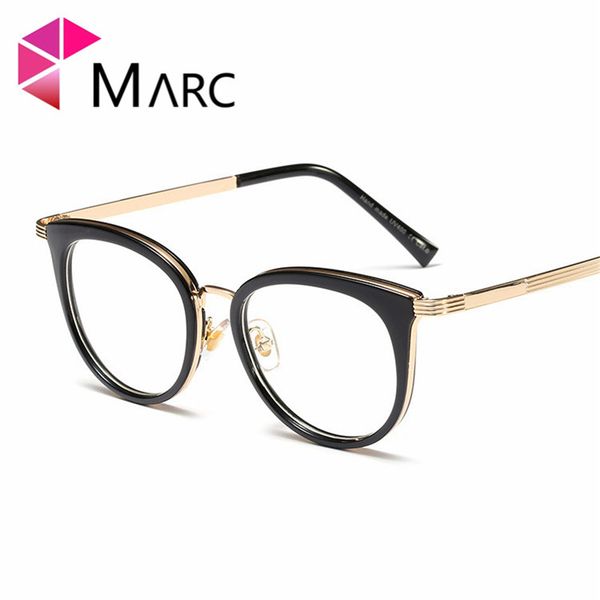 marc female cat eye glasses frame women brand oversized clear spectacle frames fashion transparent optical clear trend 92183, Black
marc female cat eye glasses frame women brand oversized clear spectacle frames fashion transparent optical clear trend 92183, Black