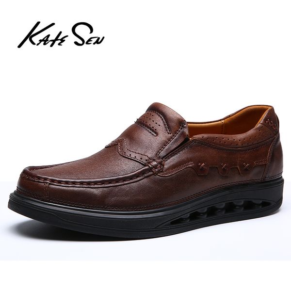 katesen men shoes genuine leather casual shoes outdoor work rubber sole sneakers men safety zapatillas hombre, Black
katesen men shoes genuine leather casual shoes outdoor work rubber sole sneakers men safety zapatillas hombre, Black