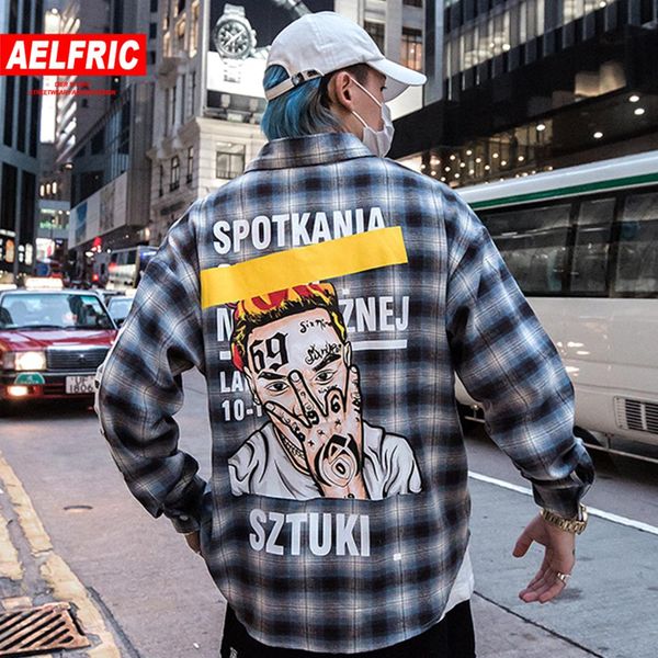 aelfric cool boy letter printed plaid mens shirts 2019 fashion harajuku streetwear hip hop casual cotton oversized long sleeve, White;black
aelfric cool boy letter printed plaid mens shirts 2019 fashion harajuku streetwear hip hop casual cotton oversized long sleeve, White;black
