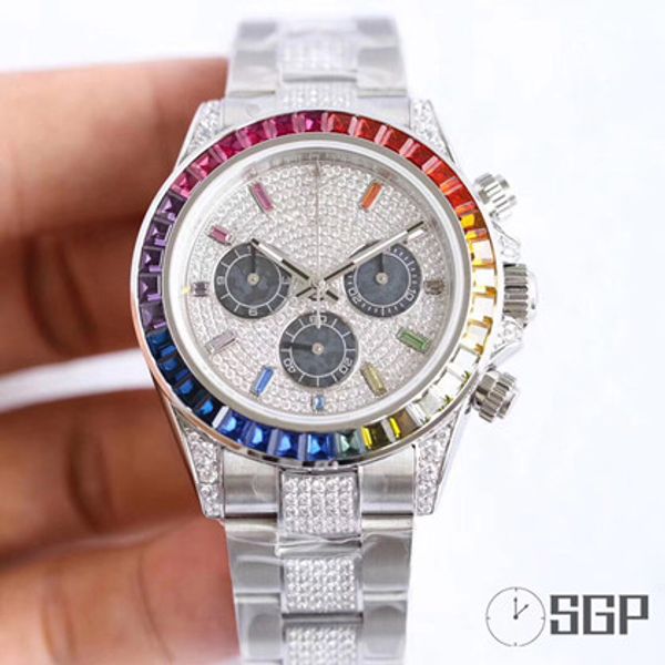 sgp mens watch rose gold luxury watch rainbow circle 7750 automatic mechanical watch with timing function of reloj de lujo, Slivery;brown
sgp mens watch rose gold luxury watch rainbow circle 7750 automatic mechanical watch with timing function of reloj de lujo, Slivery;brown