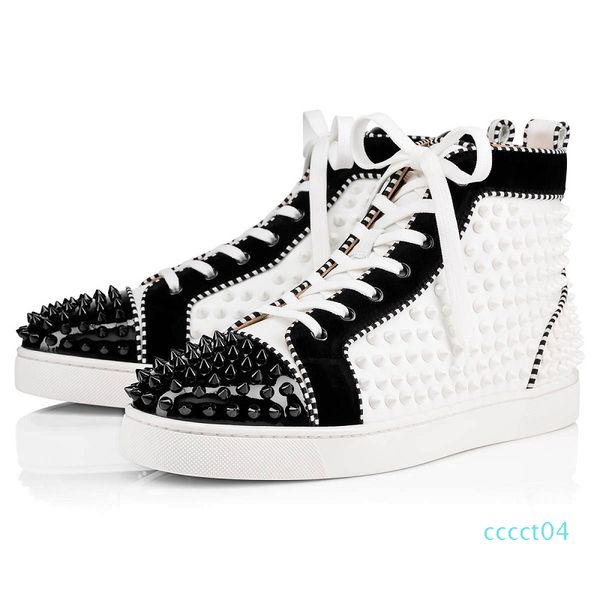 new fashion luxury designer shoes men women spike sneakers black red white bred leather suede graffiti flats bottoms casual shoe
new fashion luxury designer shoes men women spike sneakers black red white bred leather suede graffiti flats bottoms casual shoe