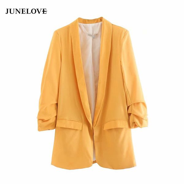 junelove new women blazer coat jacket women casual autumn folded sleeve blazer jacket office lady coat female loose outwears, White;black
junelove new women blazer coat jacket women casual autumn folded sleeve blazer jacket office lady coat female loose outwears, White;black