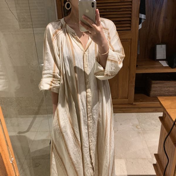 holiday oversize stripe cardigan summer girls dress female dress cotton linen long women dresses beach boho robe femme vestido, Black;gray
holiday oversize stripe cardigan summer girls dress female dress cotton linen long women dresses beach boho robe femme vestido, Black;gray