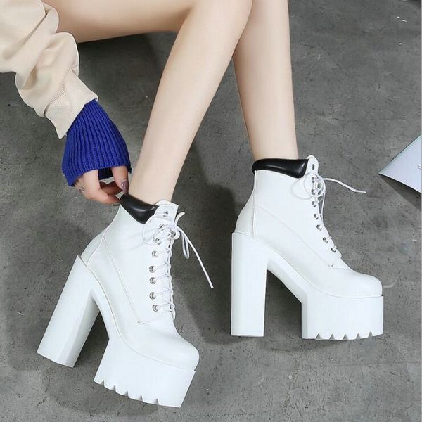 boots ladies round toe thick heel shoes women ankle high heels 14cm platform motorcycle a64-07, Black
boots ladies round toe thick heel shoes women ankle high heels 14cm platform motorcycle a64-07, Black