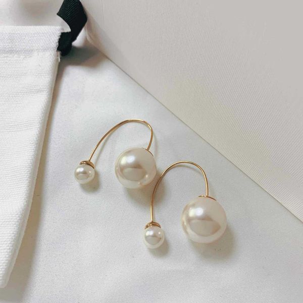 chic wind size pearl rear hanging double-sided earrings women's simple u-shaped net red temperament earrings, Silver
chic wind size pearl rear hanging double-sided earrings women's simple u-shaped net red temperament earrings, Silver