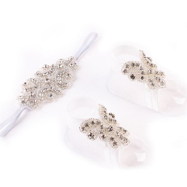 little girl fake crystal headband foot band hair band handmade barefoot sandals shoes flower accessories, Slivery;white
little girl fake crystal headband foot band hair band handmade barefoot sandals shoes flower accessories, Slivery;white