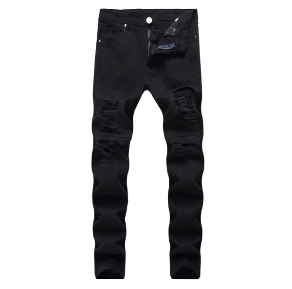 men's high stretch slim feet men's pants long knees holes elastic pants men's hip hop casual pants tide, Blue
men's high stretch slim feet men's pants long knees holes elastic pants men's hip hop casual pants tide, Blue
