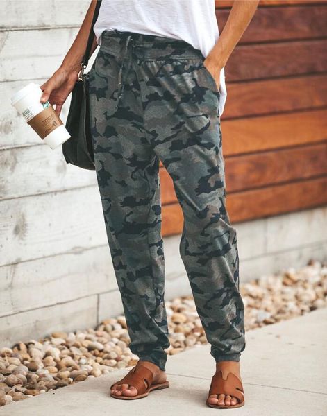 women pants bandage camouflage print drawstring casual spring autumn s- xl europe and america fashion ladies trousers, Black;white
women pants bandage camouflage print drawstring casual spring autumn s- xl europe and america fashion ladies trousers, Black;white