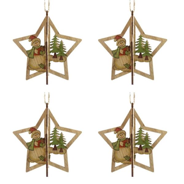 4pcs printed 3d wooden hanging xmas tree ornament christmas party decoration diy wood craft santa snowman pendant creative gift
4pcs printed 3d wooden hanging xmas tree ornament christmas party decoration diy wood craft santa snowman pendant creative gift