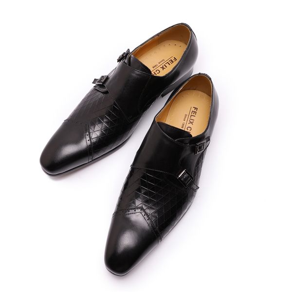 2019 winter mens dress shoes monk strap genuine leather with denim black brown wedding party business shoes men
2019 winter mens dress shoes monk strap genuine leather with denim black brown wedding party business shoes men
