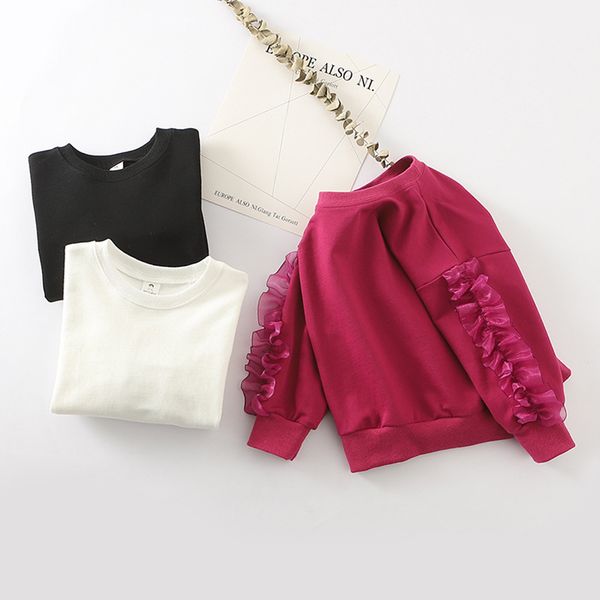 sweet girls ruffles sleeve cotton tshirt spring kids for children girls solid sweater shirt clothes, Blue
sweet girls ruffles sleeve cotton tshirt spring kids for children girls solid sweater shirt clothes, Blue