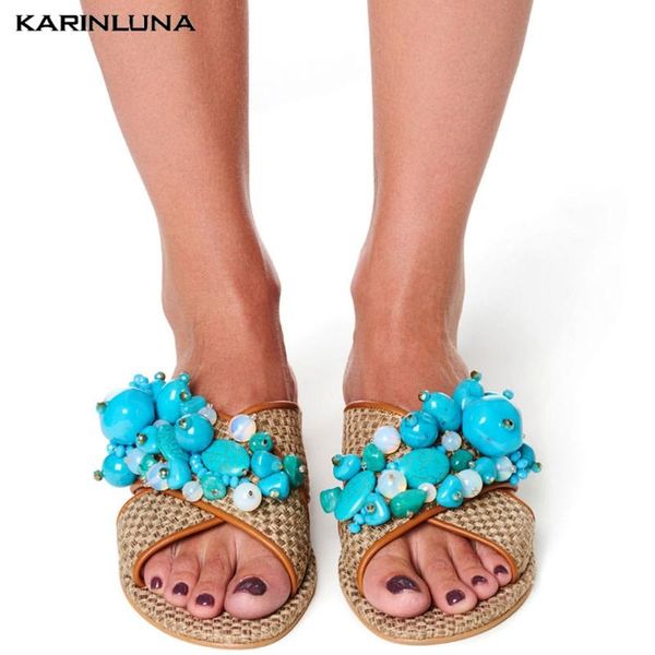 2020 new arrivals open toe summer shoes woman slippers flat heel string bead slip on dropship ins slippers women shoes, Black
2020 new arrivals open toe summer shoes woman slippers flat heel string bead slip on dropship ins slippers women shoes, Black