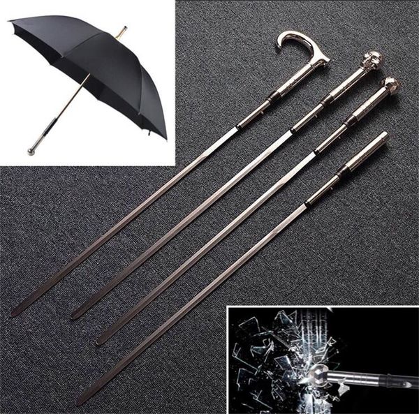 Four tyle metal word umbrella elf defen e long handle umbrella creative word male umbrella gift collection