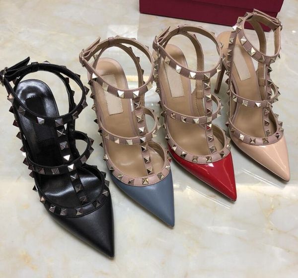 designer pointed toe 2-strap with studs high heels patent leather rivets sandalswomen studded strappy dress shoes valentine high heel shoes, Black
designer pointed toe 2-strap with studs high heels patent leather rivets sandalswomen studded strappy dress shoes valentine high heel shoes, Black
