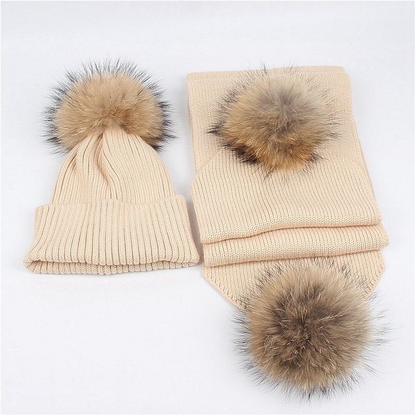 maylisacc 2019 new raccoon hair ball wool pompom hat scarf set autumn and winter woman outdoor warm parent-child set hat scarf, Blue;gray
maylisacc 2019 new raccoon hair ball wool pompom hat scarf set autumn and winter woman outdoor warm parent-child set hat scarf, Blue;gray
