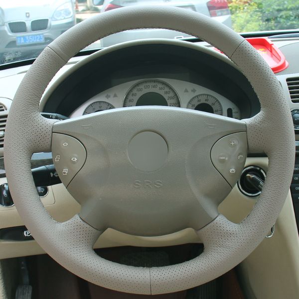 beige genuine leather car steering wheel cover for mercedes-benz old e240 e63 e320 e280 2002-2005
beige genuine leather car steering wheel cover for mercedes-benz old e240 e63 e320 e280 2002-2005