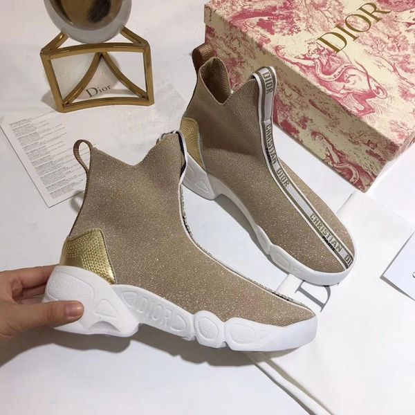2019 luxury sock shoe speed knitted trainers casual sneakers speed trainer sock race fashion black shoes women sports shoes black golden
2019 luxury sock shoe speed knitted trainers casual sneakers speed trainer sock race fashion black shoes women sports shoes black golden