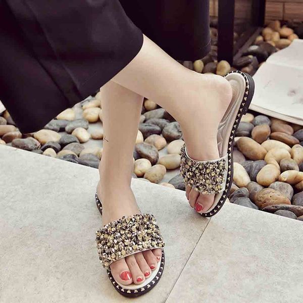 слайды new hot open toe моды плоский против скольжения для женщин одно слово блестящая rhinestone открытый тапочки summer beach женская обув, Black
слайды new hot open toe моды плоский против скольжения для женщин одно слово блестящая rhinestone открытый тапочки summer beach женская обув, Black