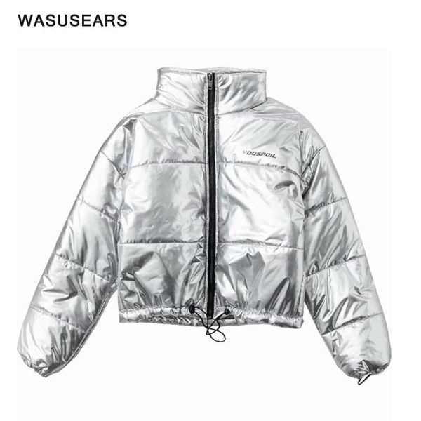 winter jackets warm reflective jacket women parka cropped bubble jacket silver puffer jackets women, Black
winter jackets warm reflective jacket women parka cropped bubble jacket silver puffer jackets women, Black