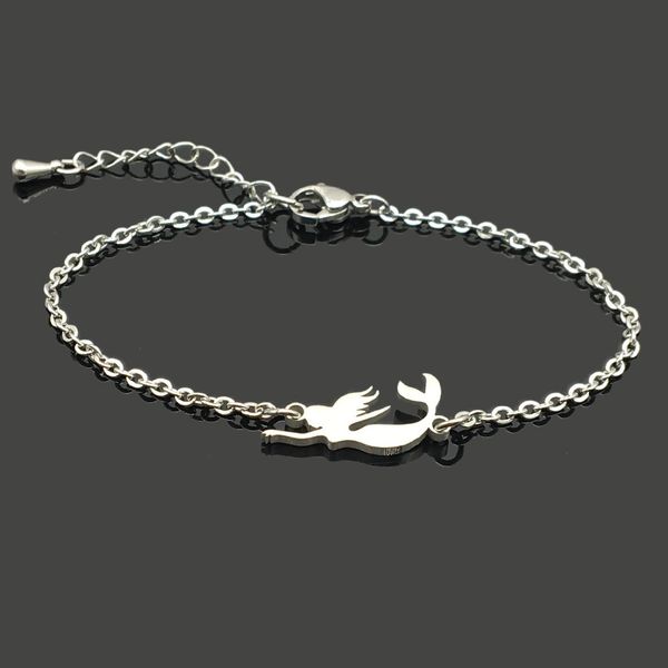 mermaid stainless steel charm bracelet stainless steel sea mermaid pendant chain bracelet for women girl, Golden;silver
mermaid stainless steel charm bracelet stainless steel sea mermaid pendant chain bracelet for women girl, Golden;silver