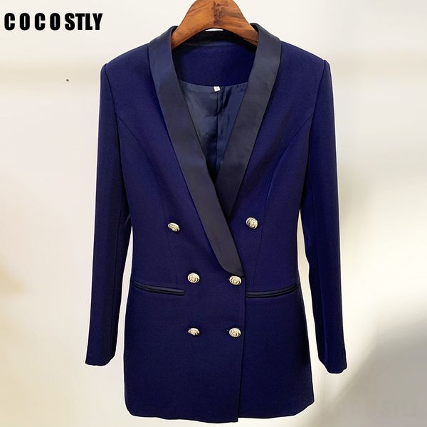 long blazer dress 2020 new coat classic double breasted bottons shawl collar suit for women blazer feminino plus size, White;black
long blazer dress 2020 new coat classic double breasted bottons shawl collar suit for women blazer feminino plus size, White;black