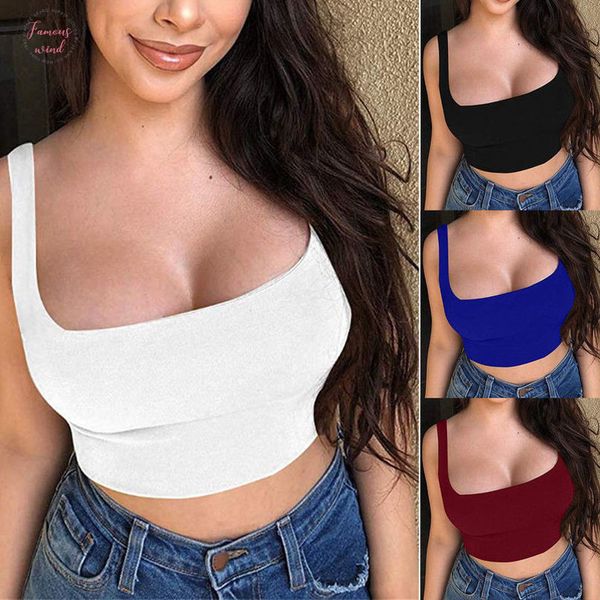 women lady female spaghetti strap crop sleeveless t shirt tank summer beach vest bare midriff summer fashion clothes, White
women lady female spaghetti strap crop sleeveless t shirt tank summer beach vest bare midriff summer fashion clothes, White